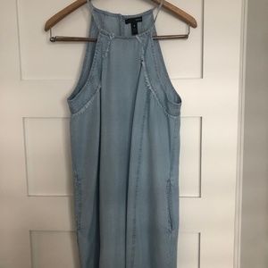 Aqua Denim Dress